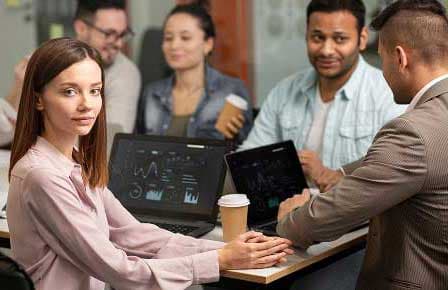 Professional team meeting